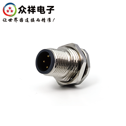 M12-面板款公头 前锁