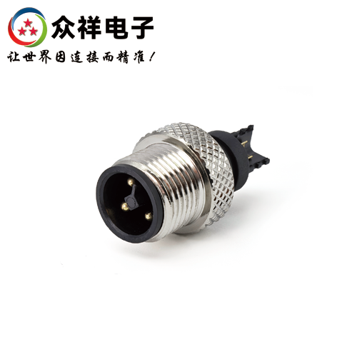 M12-注塑款公头 Y型 不带屏蔽