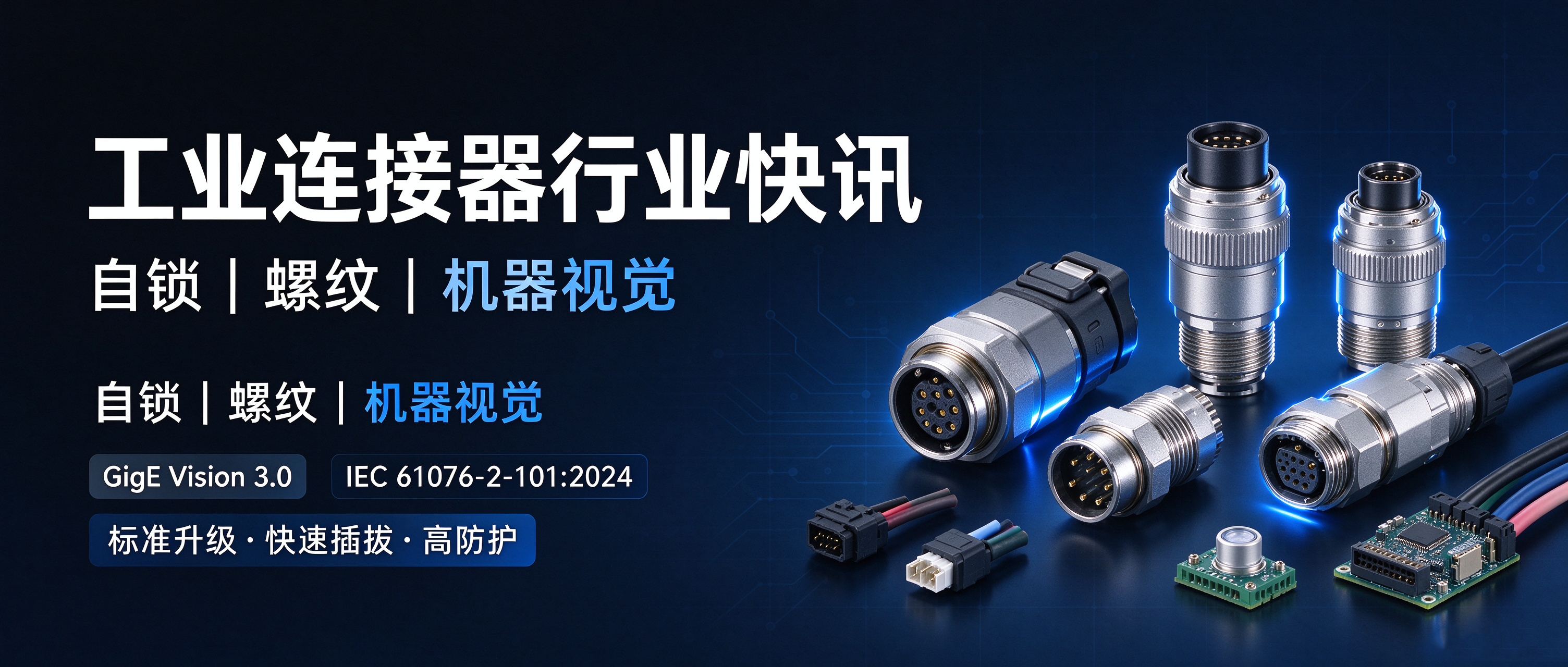 行业快讯｜GigE Vision 3.0 新标准落地！自锁 / 螺纹 / 机器视觉连接器迎来新要求